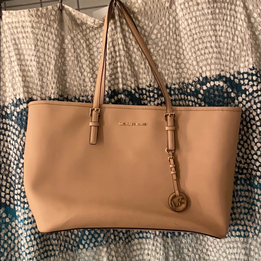 Pale pink large MK bag